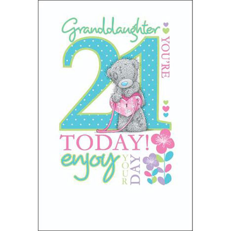 Granddaughter 21st Birthday Me to You Bear Card £2.49